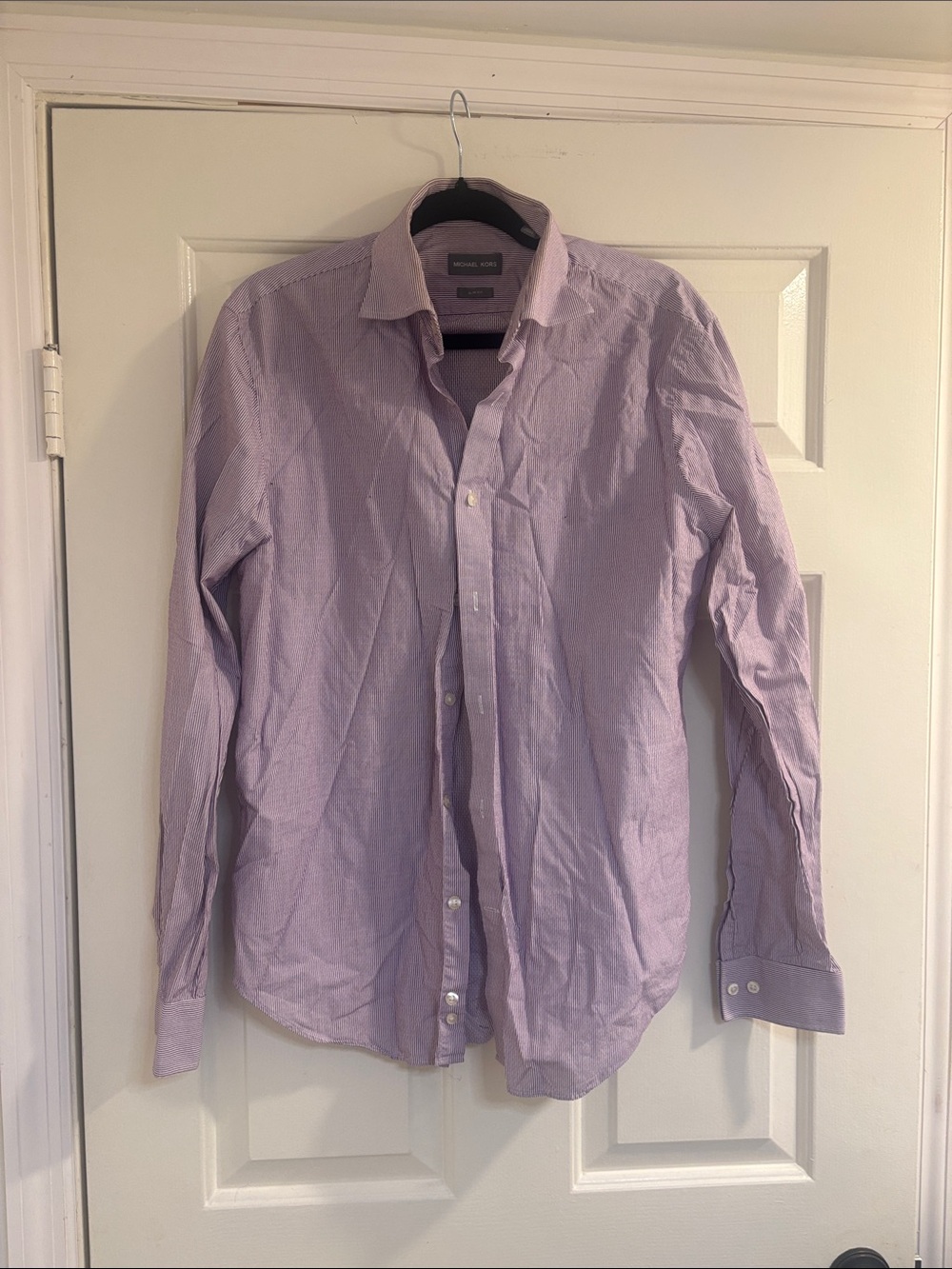 Michael Kors Men's Light Lavender Dress Shirt
